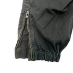 NILI LOTAN Cropped Military Pants Jogger Stretch Cotton Twill Black size 8 Photo 6