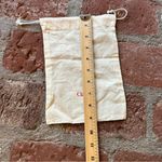 Claire V Merci Beaucoup Drawstring Pouch Dustbag Storage Bag white and red Photo 5