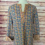 Vintage Handmade 60s Floral Fabric Long Sleeve Side Slit Mumu Dress Yellow Size M Photo 2