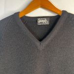 Richard Stapf & Co 100% New Wool Black Knit Vneck Austrian Ski Sweater S/M Photo 2