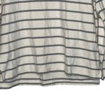 Gap Colorblock Striped Tee Longsleeve Top Slit Hem Cotton Crewneck Women Medium Photo 3