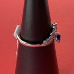 Bomb Party RBP7444 “Classically Yours” Spinel on Rhodium Size 9 Ring NWT Blue Photo 1