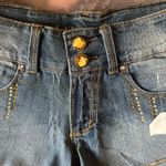 Dollhouse  The Sienna Mini Denim Shorts Gem Buttons Size 9 Grunge Y2K Vintage‎ Photo 2