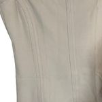 Bailey 44 Cream Cap Short Sleeve Boat Neck Stretch Fitted Blouse Women Sz L Photo 4