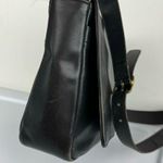 Coach Vintage 1994  Museum Bag Black Leather Shoulder Bag Flap Distressed USA Photo 7