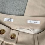 Loft  Slim Straight Leg Pencil Pants in Curvy Fit Dress Pants in Ecru Size 10 Photo 8