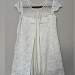 Free People Lace Eyelet Bow Mini Dress Size XS Photo 5