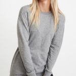 Marine layer NEW  Double Knit Crew Lina Pullover Sweatshirt Gray SZ Medium NWOT Photo 2