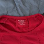 Athleta Top Shirt Adult Red Foresthill Ascent Seamless Nylon Stretch Womens XS Photo 3