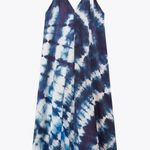 ZARA dress tie die satin effect midi maxi slip wedding Photo 8