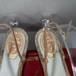 René Caovilla Leather Crystal Embellishments T Photo 4