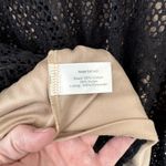 Boston Proper  Goth Cowgirl Dress Womens 14 Black Nude Lined‎ Crochet Bell Sleeve Photo 9