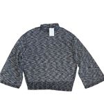 Free People NEW Size Small Oversized Night Star Combo Tunic Sweater Black Gray Photo 2