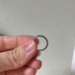 Studded Silver Minimal Band Ring Vintage Grunge Punk Classic Stacking Layering Jewelry Photo 11