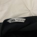 ZARA Black Slip Summer Party Satin Effect Halter Dress Photo 5