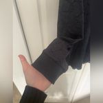 Soft Surroundings  Gray Lace Mockneck Long Sleeve Blouse Top Size XL Photo 4