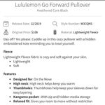 Lululemon Go Forward Pullover in Heathered Core Black Size 10 Photo 7