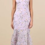 Lulus  Dress Maxi Lavender Floral Photo 0
