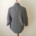 EXPRESS  Grey Drapey 3/4 Length Sleeve Sweater Photo 8