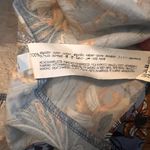 ZARA  Women's Blue Floral Ruffle Peplum Blouse Photo 4