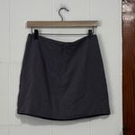 Umgee  Embroidered Linen Cotton Mini Skirt Gray Size Medium boho Photo 2