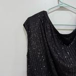 Grace Karin  black sequin blouse  Size large  Photo 3