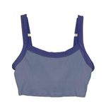 Aerie Periwinkle Blue Ribbed Crop Tank Shirt Medium Photo 0