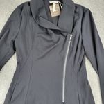 Matilda Jane Womens Just Imagine Laia Jacket S Black Ponte Zippered Thumbholes Photo 13
