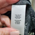 Tahari Elegant Black Floral Print Long Sleeve Button-Down Blouse Size M Photo 4