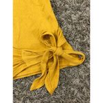 Wild Fable yellow v-neck wrap around tie side top Photo 5