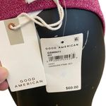 Good American NEW 2pc Hawaiian Pink Sparkle Swimsuit Bikini Size 7=4XL Photo 6