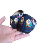 Tory Burch  Rosemont Pansy Floral Embroidered Pointed Toe Flats Size: 9 Photo 3