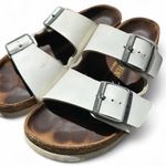Birkenstock  Arizona White Leather Sandals – Size 38 (US 7) Photo 4
