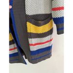 EXPRESS  Colorful Striped Loose Knit Open Front Longline Cardigan Sweater Size XS Photo 3