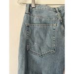 Topshop  Moto Hayden Distressed Slim Straight Light Wash Mid Rise Jeans Size 25 Photo 4