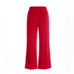 Boston Proper NWOT  Luxe Lounge Drawstring Wide Leg Pants Red Size L Photo 3