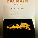 Balmain Hair Slide Signature Logo (Gold) Photo 3