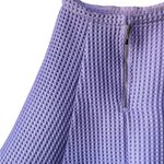 Mac Duggal  Lavender Waffle Knit Textured Skater Skirt Photo 2