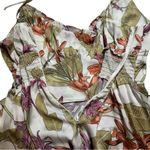 Shore Tropical Floral Above The Knee Mini Dress size medium White foliage Photo 5