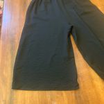 Hem & Thread  jumpsuit Large Black Cropped Ruffle top Elastic Waist with Tie Photo 8