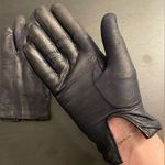 Vintage 1950s/1960s Ink Navy Blue Italian Leather Orlon Lined Women’s Gloves Photo 0