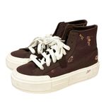 Converse  Size 10 Chocolate Brown Cruise Tiny Tattoos Platform Sneakers Photo 0