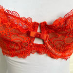 Frederick's of Hollywood Lace Balconette Bra 36B Adjustable Straps Bow Accent Photo 4