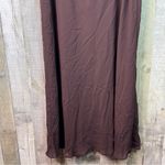 Los Angeles Apparel Los Angeles Woman Size 24W Surplice Peplum Sheath V-Neck Brown Dress w/Back Zip Photo 3