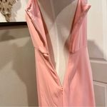 EXPRESS • Cold Shoulder High Low Light Pink Maxi Dress Holiday New Years Eve Photo 10