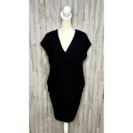 Banana Republic Women's Black Crepe Cocoon Tee Dress Size Small Photo 1