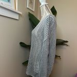 Max Studio  Light Gray Open-Knit Sweater Photo 3