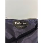 Bebe  y2k satin slip dress size S navy blue spaghetti straps midi length Photo 4