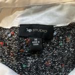 AB Studio Twofers Gray Pebbled Sweater W/Faux White Dress Shirt Under Medium NWT Photo 13