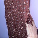 Duluth Trading Co Free Range Organic Cotton Floral Stretch Night Dress Lounge Brown Photo 3